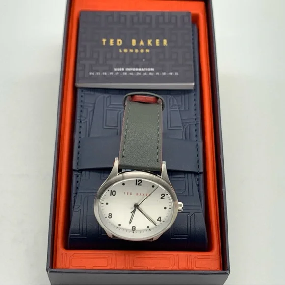 Ted Baker London BKPMHF908 Men’s Dress Watch in Black Leather Strap - Picture 6 of 14